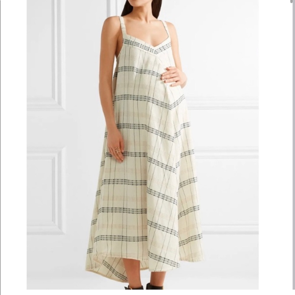 HATCH Liliana Embroidered Cotton Dress